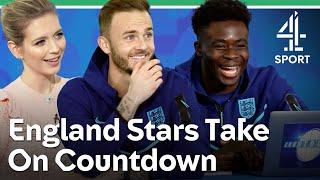 Bukayo Saka In Stitches At England Teammates On Countdown | England Vs Countdown | Three Lions