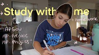 STUDY WITH ME || after school study + homework