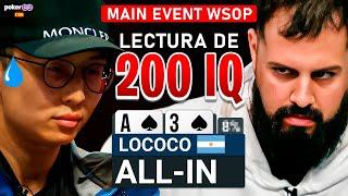 INCREÍBLE LECTURA de PAPO MC en el MAIN EVENT de WSOP