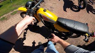 1977 Yamaha DT100 First Run 6-10-24