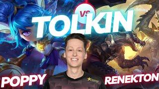 TOLKIN | POPPY VS RENEKTON | TOP GAMEPLAY | Patch 13.23 / Season 13 | #LeagueofLegends