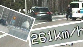 260+ km/h CHASE (163 mph) Audi RS6 560 HP, Spike Strip, multiple police officers + laser ⭐⭐⭐⭐⭐