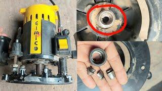 Emico Wood  working ER-8M  Router Machine , Collet Nut Set damage problem