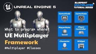 Unreal Engine Multiplayer Framework | What to program where? | Multiplayer Tutorial Series