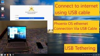 Phoenix OS connect to internet Via USB Tethering.