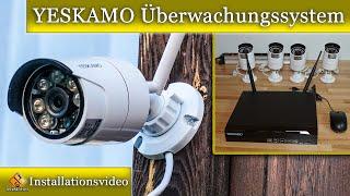 YESKAMO Überwachungssystem Komplettanlage / Einbau und Installationsvideo