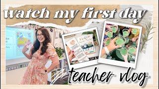 *vlog 1* first day of first grade (watch me teach everything!)