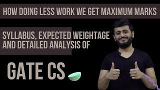 GATE SUBJECT WISE WEIGHTAGE FOR CSE | GATE SYLLABUS OF GATE COMPUTER SCIENCE |  GATE CSE ANALYSIS