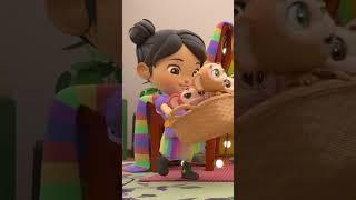 Learn counting with 5 Little Monkeys |  English Subtitle Cartoon | #shorts