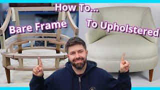 HOW TO PREP A CHAIR FRAME FOR UPHOLSTERY | UPHOLSTER A CHAIR FRAME | FaceliftInteriors