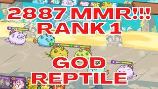 Rank 1 2887 MMR Plant Arco Aqua God Reptile Reflectile | Season 20 Off-Season | Axie Infinity