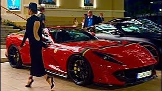 Madame GALU MONACO NIGHTLIFE | SUPERCARS & RICH LADIES LUXURY LIFESTYLE | BILLIONAIRE, Ferrari