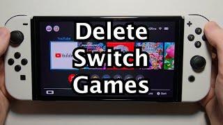 Nintendo Switch How to Delete Games & Apps
