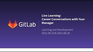 Live Learning - Career Conversations with Your Manager