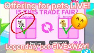 LIVE!IM GIVING AWAY DREAM PETS! RIGHT NOW!!!! GETTING A BAT DRAGON! ADOPT ME TRADING!