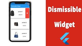 Flutter tutorial | Widget - Dismissible widget