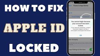 Apple ID Locked How To Unlock | You Cannot Login Because Your Account Has Been Locked