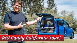 VW CADDY CALIFORNIA Camper Van *UK Debut* - FULL TOUR!