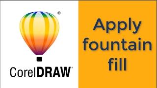 Corel Draw: Apply Fountain Fill.