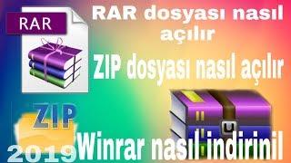 RAR/ZIP dosyası nasıl açılır /winrar nasıl indirilir(türkçe anatım )