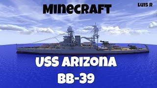 Minecraft USS Arizona BB-39 w/Download