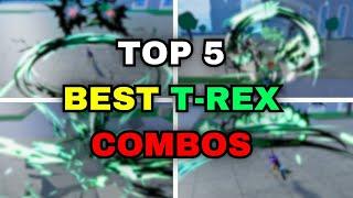 Top 5 BEST One Shot T-REX Combos! (Blox Fruits)