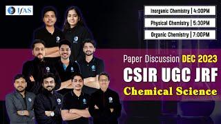 CSIR NET Chemistry Paper Solution - PYQ Solutions Dec 2023