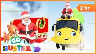 Buster Helps Santa! Santa’s Sleigh Fix! | 2 Hours of Holiday Fun with Go Buster