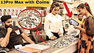 Buying iPhone 13 Pro Max With Coins - Prank@crazycomedy9838