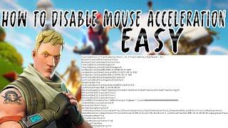 How to turn off Mouse Acceleration in fortnite files!