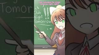 Sayori has bad attention span.. #ddlc #animation #memes