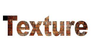 How to Add Texture to Text in Photoshop | Clipping Mask