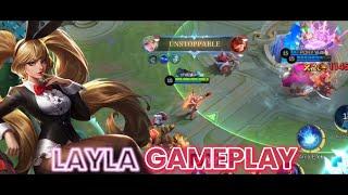 LAYLA GAMEPLAY | SICKEST LAYLA BUILD 2025 | LAYLA BEST BUILD 2025 | TOP 1 GLOBAL LAYLA MLBB