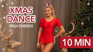 10 MIN CHRISTMAS DANCE WORKOUT 2024 - high energy, supeeeeer happy