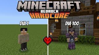 SOBREVIVENDO 100 DIAS NO MODO HARDCORE DO MINECRAFT BEDROCK