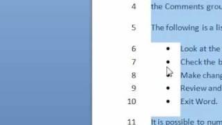 How to add line numbers to a selection of text in Word