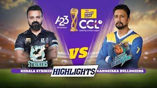 Kerala Strikers Highlights | Kerala Strikers vs Karnataka Bulldozers | #A23Rummy #HappyHappyCCL