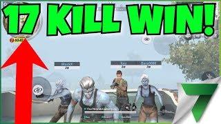 FIRST ZOMBIE WIN! 17 KILL SQUAD!! | Rules of Survival