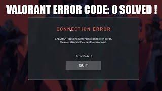 How to Fix Valorant error code 0 | Latest Updated 2023