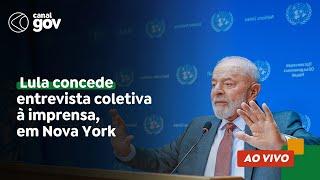  Lula concede entrevista coletiva à imprensa, em Nova York