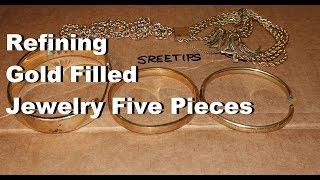 Refining Gold Filled Jewelry Five Pieces