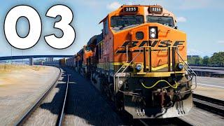 First Time Driving a 400,000lb Diesel Locomotive - Train Sim World 5 - Part 3