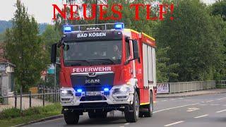 [NEUES TLF 4000-ST ] Einsatzfahrten  FF Bad Kösen + Flemmingen + DRK Naumburg zum Verkehrsunfall 