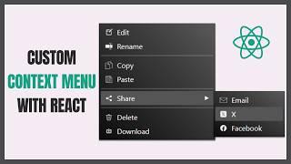 How to Create a Custom Context Menu with Submenus in React