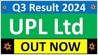 UPL Q3 results 2024 | UPL results today | UPL Share News | UPL Share latest news today