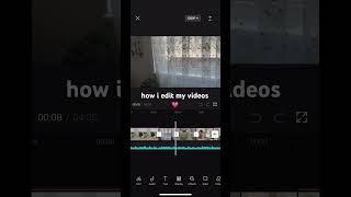 How I Edit My Vlogs :) #capcut #aesthetic #vlog #grwm #editing #video