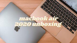 macbook air 2020 unboxing (space gray & gold)  | Philippines