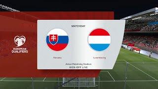 Slovakia vs Luxembourg | Štadión Antona Malatinského | European Qualifiers | PES 2021