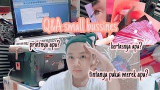 Q&A SEPUTAR BISNIS KECILKU| Q&A my small bussines|jawab pertanyaan tentang usaha kecilku | Nanda