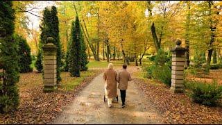 CHODŹ Z NAMI NA JESIENNY SPACER PO PARKU W PAŁACU  RELAXING AUTUMN WALK 4K